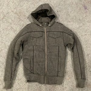 Fox jacket (heavy) - gray, mens size small